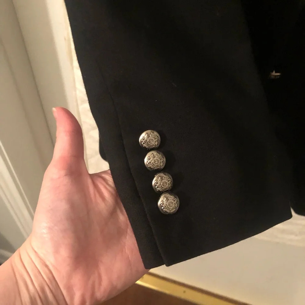 RARE Vintage Lauren Ralph Lauren Wool Blazer with Crest - Picture 4 of 12